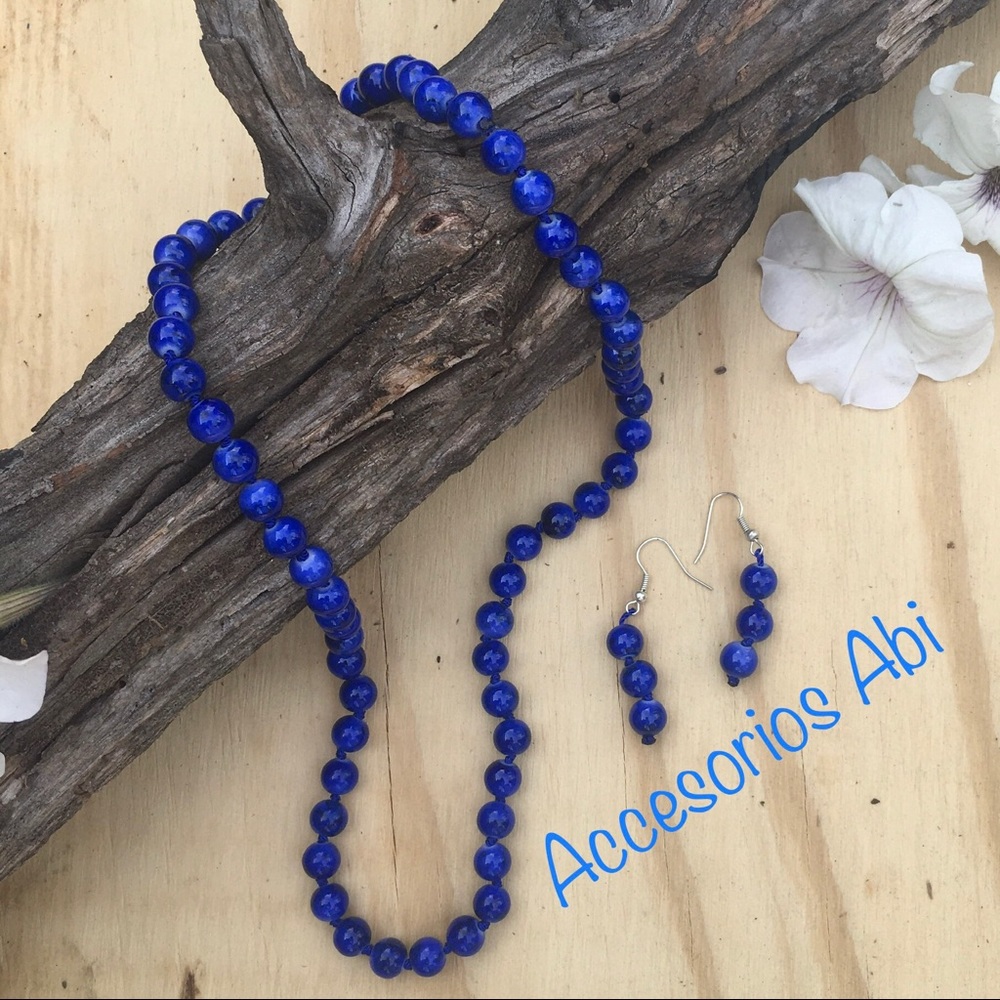Handmade set with necklace & earrings